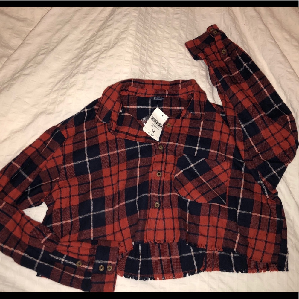 Cropped Forever 21 Flannel